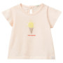 T-Shirt Bébé Fille Rose United Colors of Benetton