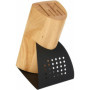 Bloc Porte-Couteaux Universel en Bois avec Base Antidérapante - Design Élégant