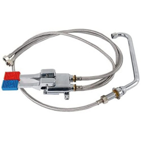 Robinet Pivotant Saro Thea avec Pédale pour Eau Chaude et Froide