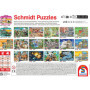 Puzzle Éducatif Schmidt pour Enfants - 3 x 24 Pièces Animaux Mignons