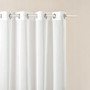 Rideau Voilage Transparent Novelia avec Oeillets - 400 x 260 cm - Blanc