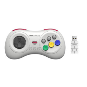 Manette sans fil 8BitDo M30 pour Mega Drive Mini et Nintendo Switch - Blanche