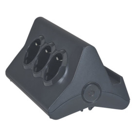 Bloc Multiprise Legrand avec Support et Ports USB - Noir