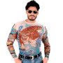 T-shirt Tatouage Tigre et Dragon pour Carnaval - W WIDMANN MILANO