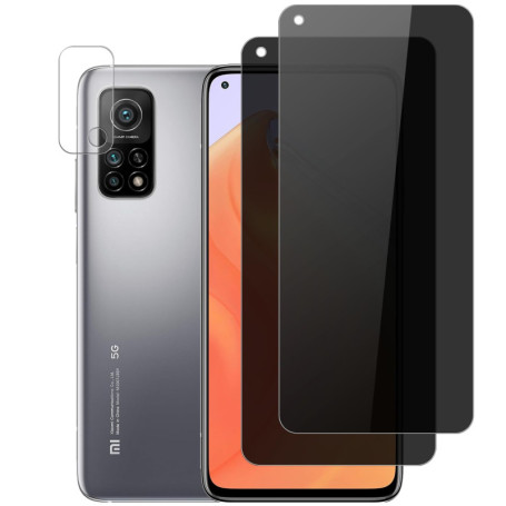 Vuciya Lot de 2 Verres Trempés pour Xiaomi Mi 10T / 10T Pro - Protection Écran Anti-Espion