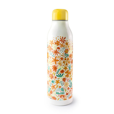 Bouteille Thermos Réutilisable IBILI 500 ml en Acier Inoxydable - Orange