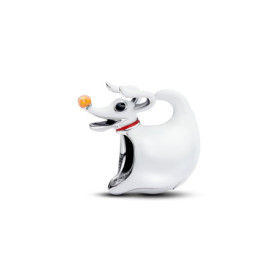 Breloque Disney Chien Zero en Argent Sterling avec Paillettes Colorées