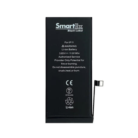 Batterie Smartex® Black Label 3110 mAh pour iPhone 11 - Garantie 2 Ans