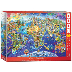 Puzzle EuroGraphics Crazy World - 2000 pièces éducatif et amusant