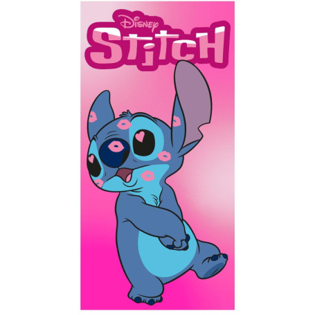 Serviette de Plage Disney Stitch 70x140 cm en Microfibre
