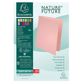 Exacompta Sous-Chemises Pastel - Lot de 5 Paquets de 250 Unités - Format A4