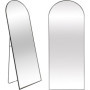 Miroir sur Pied SensaHome - Design Minimaliste Noir 160x60 cm