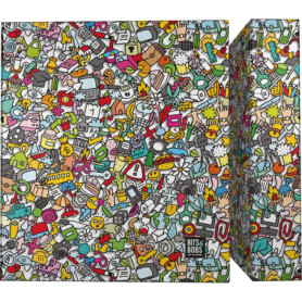 Classeur A4 Grafoplás 4 Anneaux Mixtes - Collection Bits&Bobs