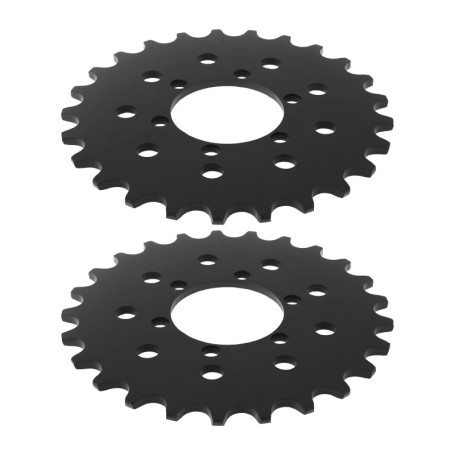 Lot de 2 Pignons Fixes eMagTech 25D pour Vélo - 105 mm Noir