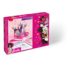 Coffret de Coloriage Barbie Maped - Crayons, Feutres et Accessoires