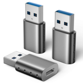 SCHITEC Lot de 3 Adaptateurs USB C vers USB 3.0 - Charge Rapide et Data Sync