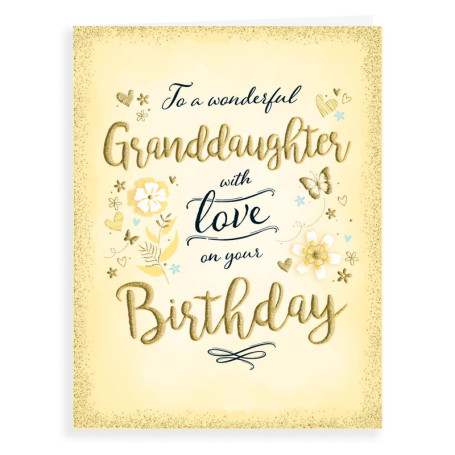 Carte d'anniversaire moderne pour petite-fille - Piccadilly Greetings