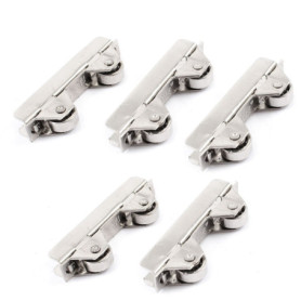 Roulette de Porte Coulissante en Métal Argenté - 5pcs