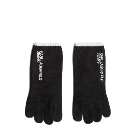 Gants Tricotés Noirs KLJ Essential pour Homme - Karl Lagerfeld Jeans