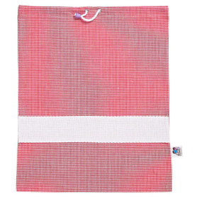 Sac à Maternelle Vichy Rouge en Coton - Personnalisable et Pratique