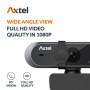 Webcam Axtel AX-FHD 1080p avec Microphone Intégré - Plug & Play