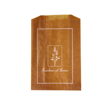 Lot de 1000 sacs croissant kraft N°3 - Sachets brun pour pâtisserie