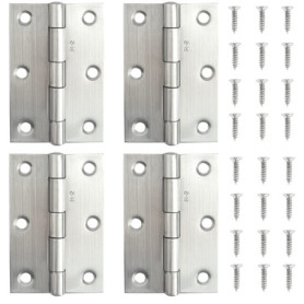 Lot de 4 charnières de porte ignifuges 76 mm à roulement à billes