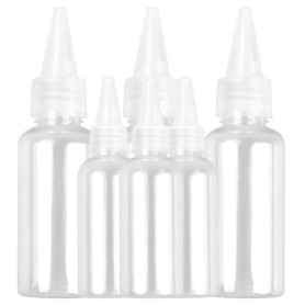 Set de 6 Bouteilles Souples en Plastique pour Sauce et Lotion - 30ml et 60ml