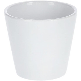 Pot de fleurs en céramique blanc lisse KOTARBAU - 9 cm