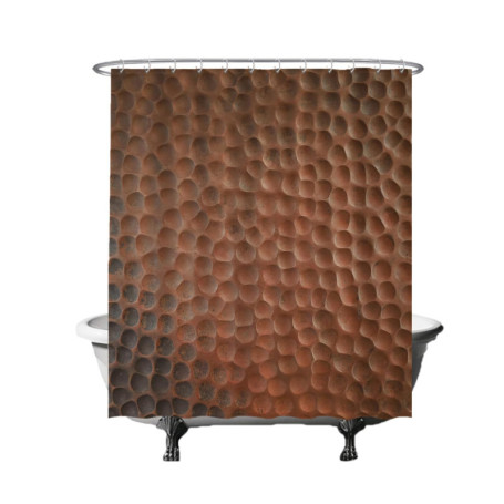 Rideau de Douche Ulticool en Cuivre Industriel - 180 x 200 cm - Lavable et Anti-Moisissure