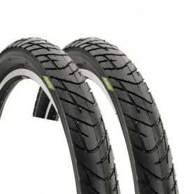 Pneus ECOVELO 26 x 2,125 pour Vélo Adulte - Noir