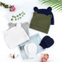 DRESHOW Bonnet et Moufles Bébé Tricotés 0-6 Mois - Doux et Confortables