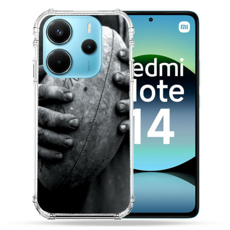 Coque Renforcée Cokitec pour Xiaomi Redmi Note 14 - Design Sport Rugby Vintage