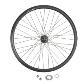 Roue Arrière Complète pour Vélo Fixie 700 - Aluminium Noir