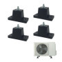 Ensemble de 4 Amortisseurs Antivibratoires en Caoutchouc pour Climatisation