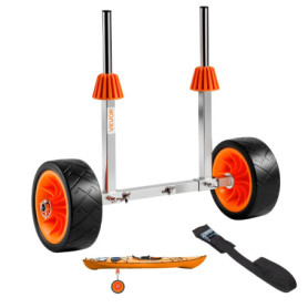 Chariot de Transport pour Kayak VEVOR - Capacité 113 kg avec Pneus en Caoutchouc