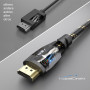 KabelDirekt – Câble HDMI 8K/4K – 2m – 8K@60Hz (cuivre supplémentaire pour Ultra HD rapide, gaine en nylon, 4K@120Hz/8K@60Hz – HD