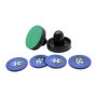 Table de Air Hockey Hathaway Noir et Bleu - Compacte 9,5 cm