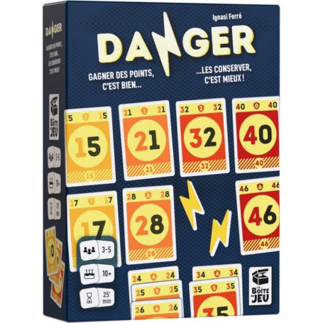 Blackrock Games Danger - Jeu de Cartes Tactique pour 3 à 5 Joueurs