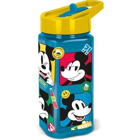 Bouteille Disney Mickey Mouse 510 ml avec Paille Anti-Fuite pour Enfants