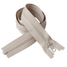 Fermeture Éclair Beige 50 cm - Lot de 2 Unités pour Couture et Décoration