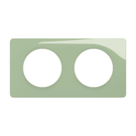 Plaque de Finition Céliane Legrand - 2 Postes Vert Celadon