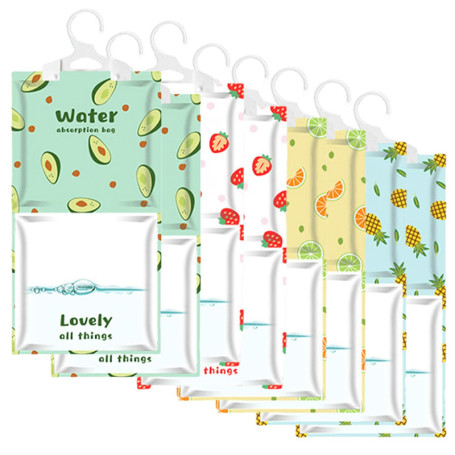 Lot de 8 Déshumidificateurs Suspendus pour Armoire et Salle de Bain - 160 g