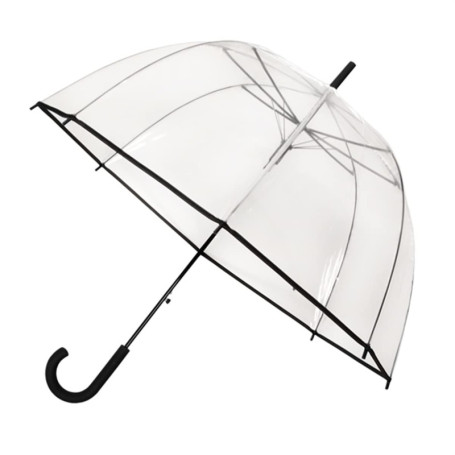 Parapluie Automatique Transparent avec Bordure Noire - Falconetti