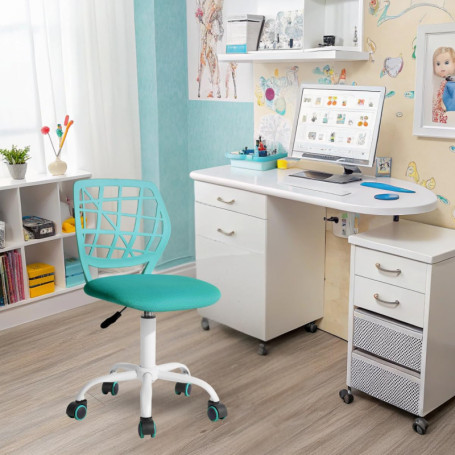 Fauteuil Dentaire Ergonomique Turquoise avec Hauteur Réglable