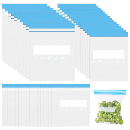 Lot de 140 Sacs de Congélation Réutilisables Sporgo - Pratiques et Étanches