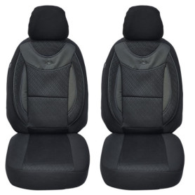 Housses de Siège sur Mesure pour Isuzu D-Max - Lot de 2 Noires