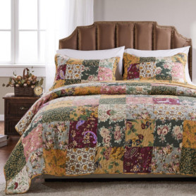 Parure de lit Antique Chic en coton - Double/Grand lit
