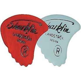 Médiators Soft Shark Fin Rouge - 12 pièces pour Guitare et Mandoline