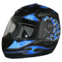 Casque de Moto Intégral protectWEAR H-510-BL - Bleu et Noir - Taille L